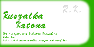 ruszalka katona business card
